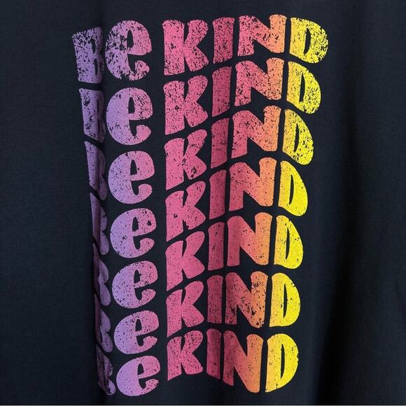 ABOUND GRAPHIC CREW NECK BE KIND WOMEN SHORT SLEEVE SHIRT SIZE MEDIUM - Picture 5 of 5